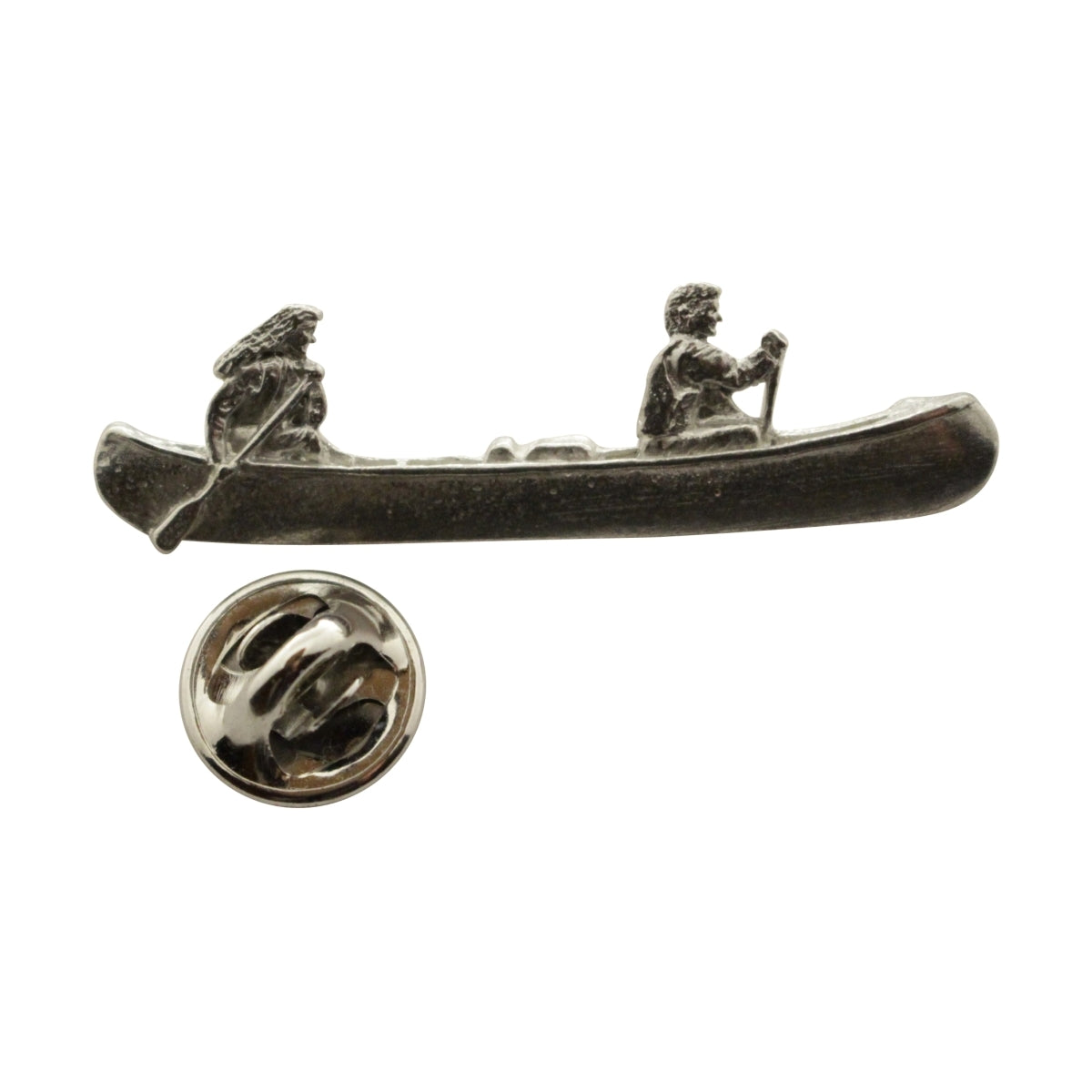 Canoe Pin ~ Antiqued Pewter ~ Lapel Pin ~ Sarah's Treats & Treasures